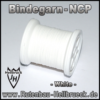 Bindegarn Nylon - NCP - White ( Weiss ) - Vorfixiert -A-